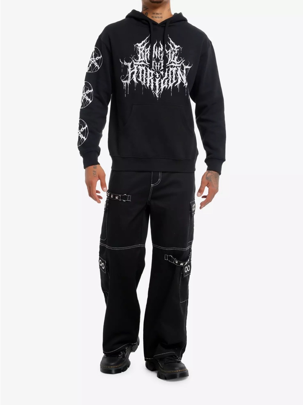 Bring Me The Horizon Band Star Logo Hoodie - Picture 3 of 6